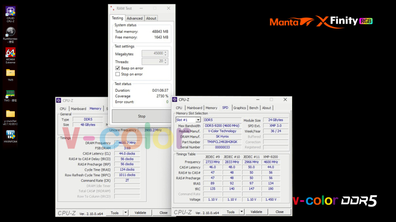 V-Color представила первую в мире память DDR5 CUDIMM с динамическими частотами и напряжением — до 9200 МТ/с