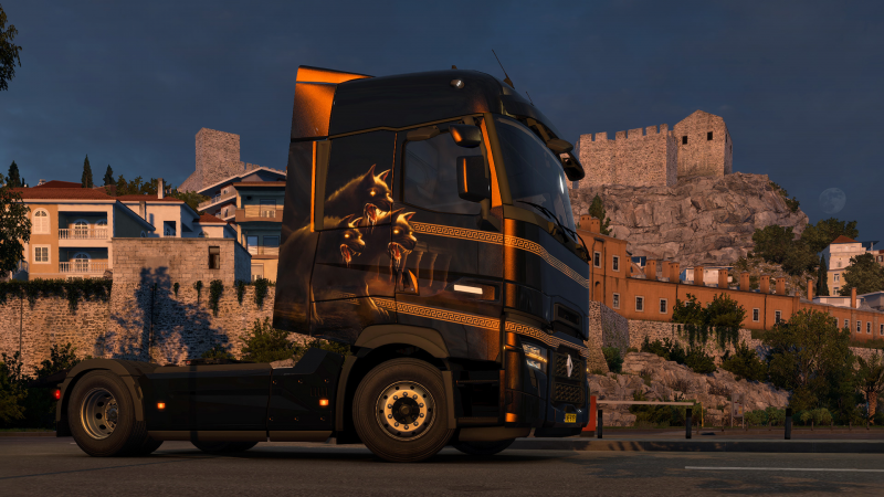 Для Euro Truck Simulator 2 вышел набор покрасок Greek Mythology Pack в стиле существ из мифов