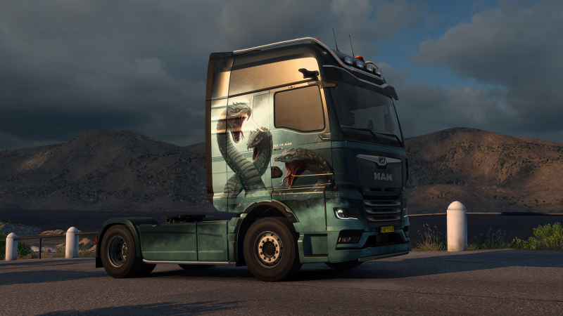 Для Euro Truck Simulator 2 вышел набор покрасок Greek Mythology Pack в стиле существ из мифов