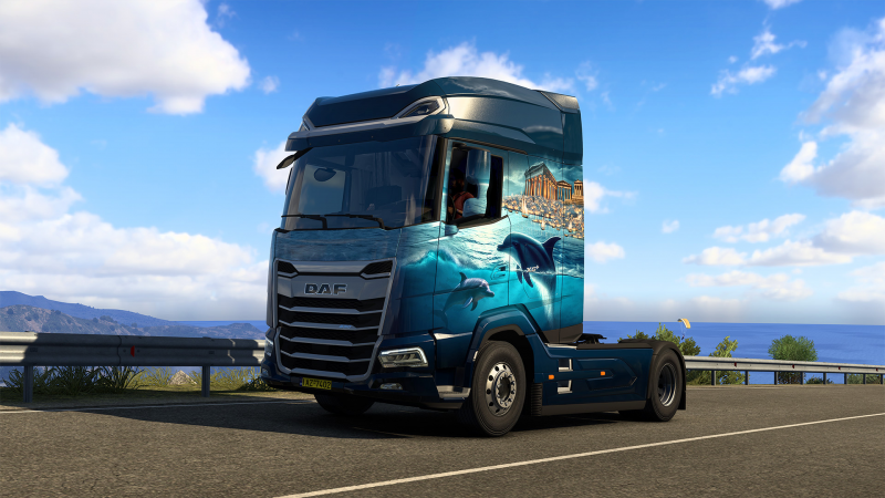 Для Euro Truck Simulator 2 вышел набор покрасок Greek Mythology Pack в стиле существ из мифов