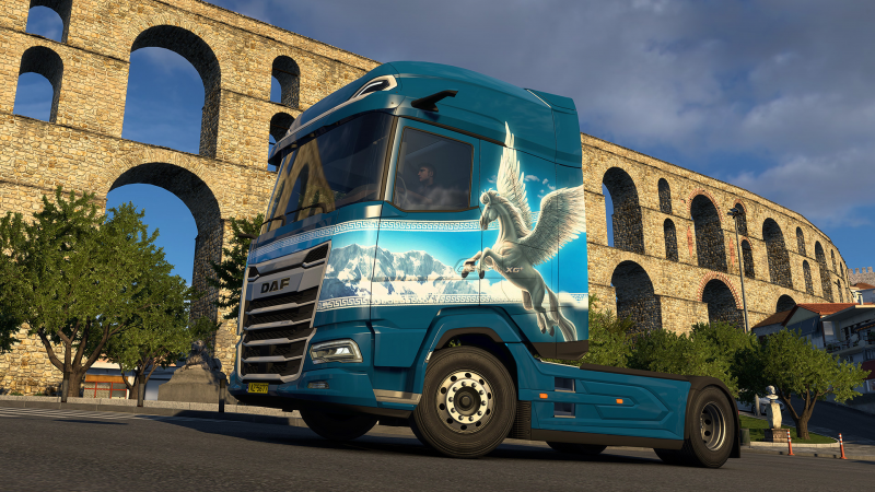 Для Euro Truck Simulator 2 вышел набор покрасок Greek Mythology Pack в стиле существ из мифов