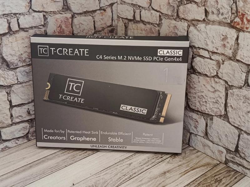 Обзор T-CREATE C4 Series M.2 NVMe SSD PCIe Gen4x4 1 TB: баланс производительности и цены для творчества и игр