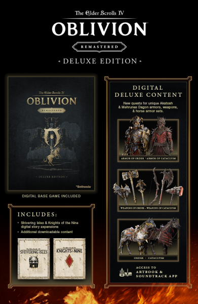 Выпустили The Elder Scrolls 4 Oblivion Remastered — за 10 долларов можно получить DLC-броню лошади и другой цифровой контент