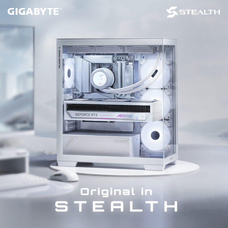 Gigabyte представила платы X870 и B850 Aorus Stealth с разъёмами питания на обратной стороне