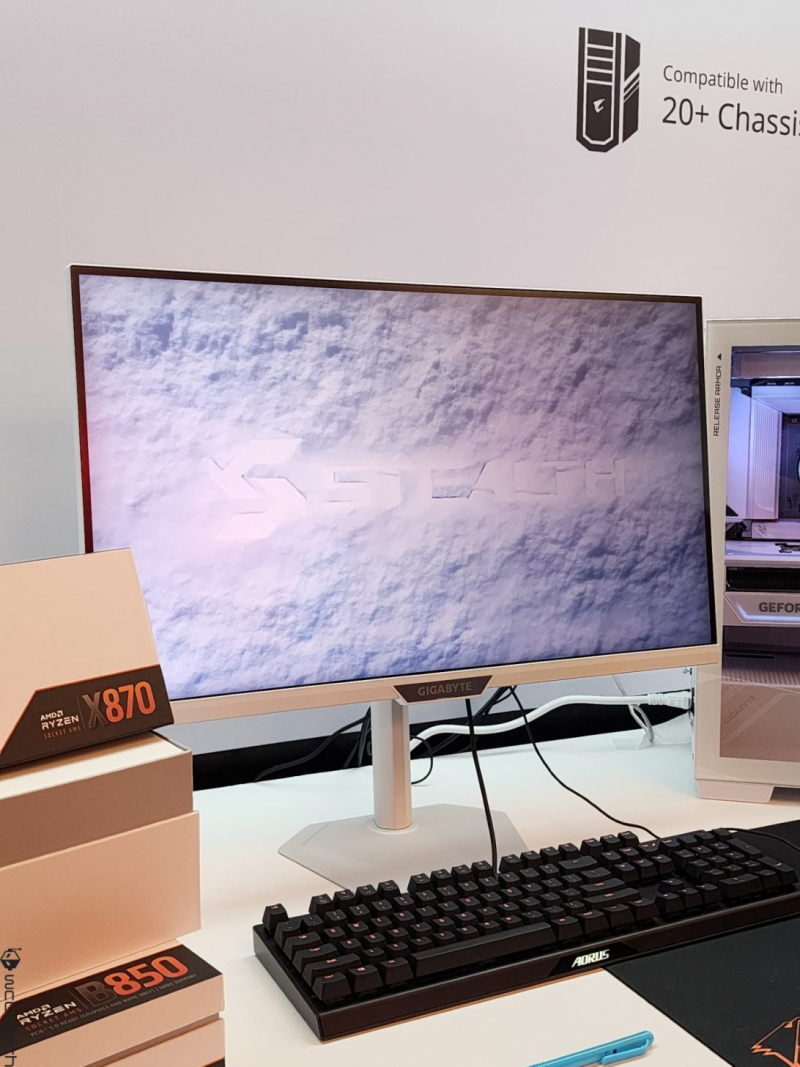 Gigabyte показала быстрые игровые мониторы на панелях QD-OLED и IPS на выставке Computex 2025