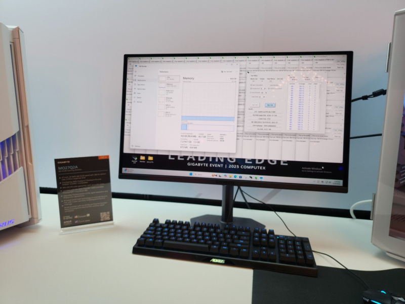 Gigabyte показала быстрые игровые мониторы на панелях QD-OLED и IPS на выставке Computex 2025