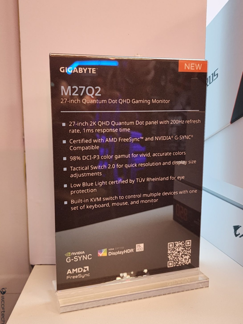 Gigabyte показала быстрые игровые мониторы на панелях QD-OLED и IPS на выставке Computex 2025