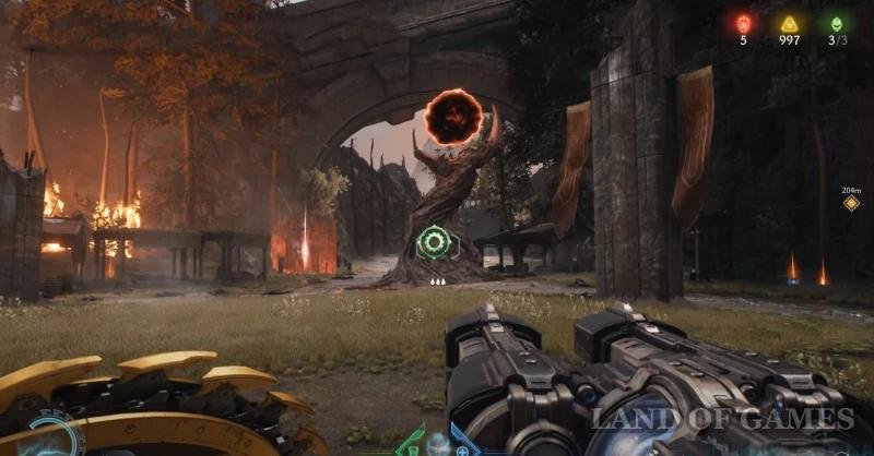 Осада (Часть 1) в Doom The Dark Ages: все игрушки, пушки, золото и секреты