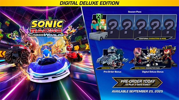 Sonic Racing: CrossWorlds получит коллаб с «Губкой Бобом», «Черепашками-ниндзя», «Аватаром» и Minecraft