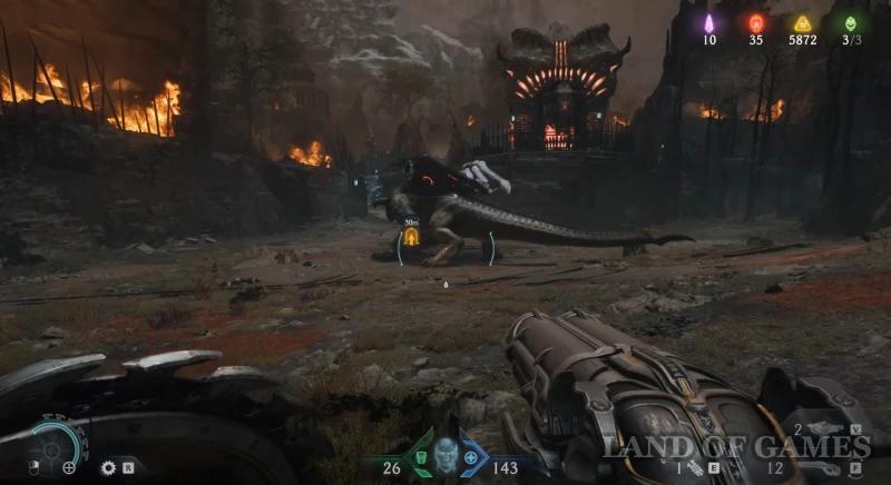 Воскрешение в Doom The Dark Ages: все пушки, статуи волка, золото и секреты