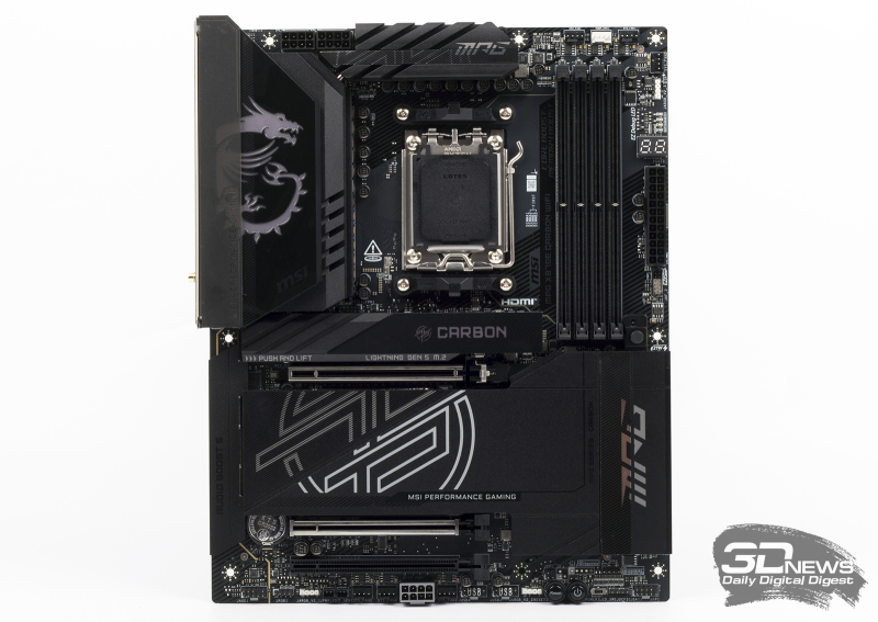 Обзор материнской платы MSI MPG X870E CARBON WIFI: каждому — своё