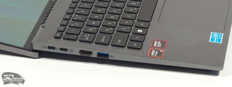 Обзор ноутбука Acer Swift Go 14 (SFG14-63-R7T4) с процессором Ryzen 9 8945HS и OLED-экраном