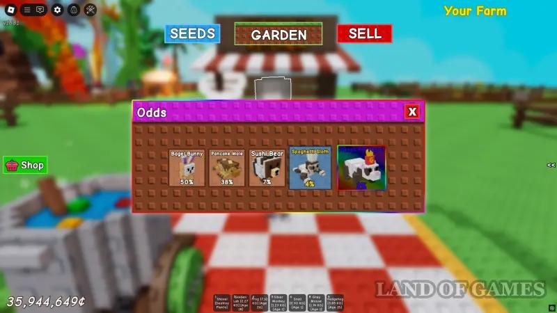 Спагетти ленивец в Grow a Garden (Вырасти сад): что делает и как получить