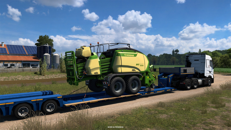 В Euro Truck Simulator 2 появятся новые типы грузов. Скриншоты дополнения KRONE Agriculture Equipment