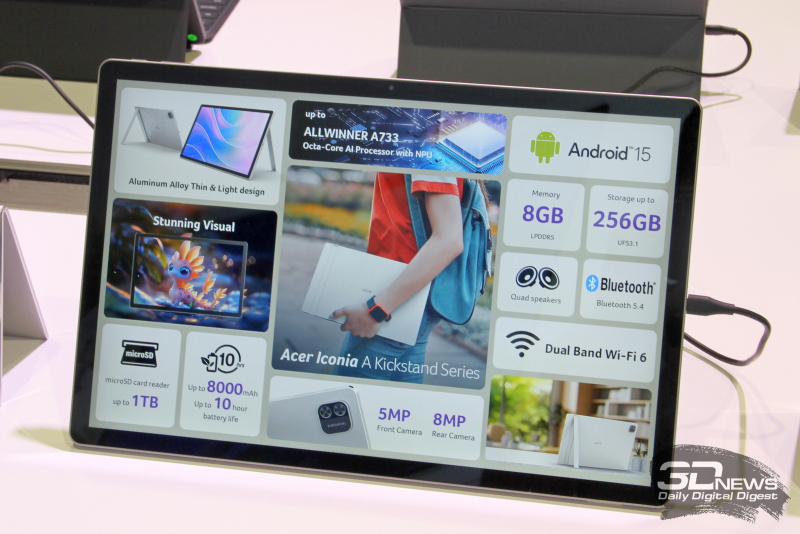 Репортаж со стенда Acer на выставке IFA 2025: геймерские компьютеры и мониторы, самый лёгкий 16" ноутбук и другие новинки