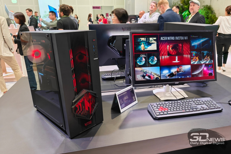 Репортаж со стенда Acer на выставке IFA 2025: геймерские компьютеры и мониторы, самый лёгкий 16" ноутбук и другие новинки