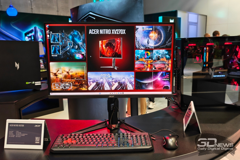 Репортаж со стенда Acer на выставке IFA 2025: геймерские компьютеры и мониторы, самый лёгкий 16" ноутбук и другие новинки