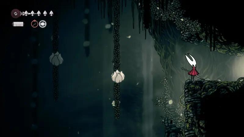 Цепкий захват в Hollow Knight Silksong: прыжки по стенам