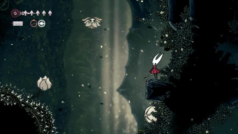 Цепкий захват в Hollow Knight Silksong: прыжки по стенам