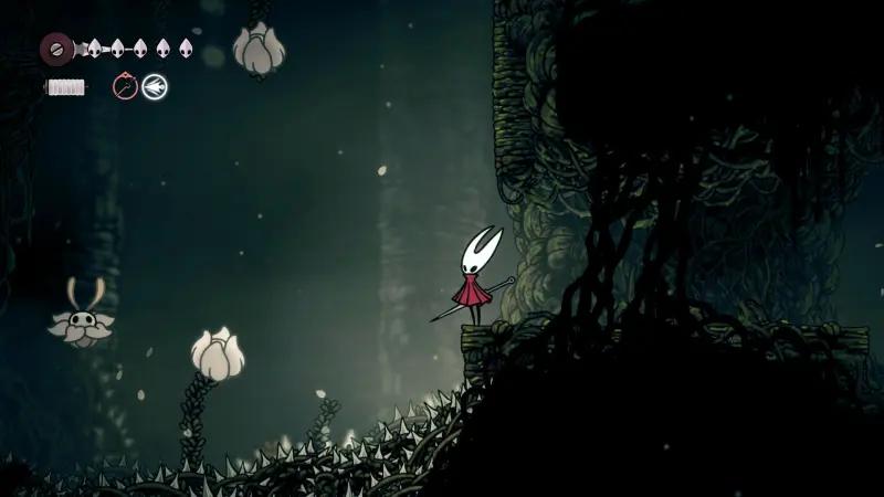 Цепкий захват в Hollow Knight Silksong: прыжки по стенам