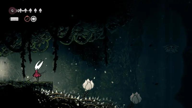 Цепкий захват в Hollow Knight Silksong: прыжки по стенам