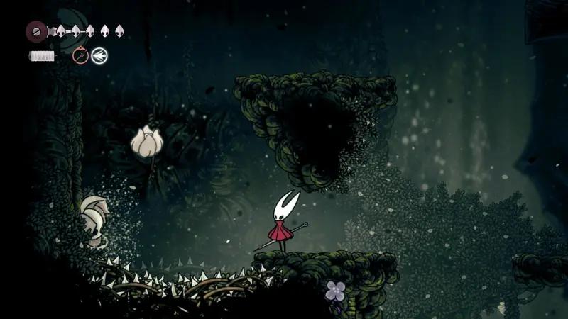 Цепкий захват в Hollow Knight Silksong: прыжки по стенам