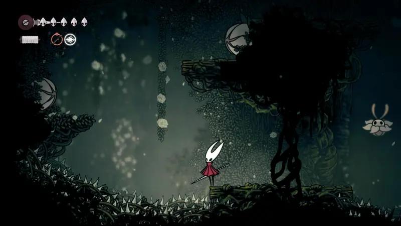 Цепкий захват в Hollow Knight Silksong: прыжки по стенам