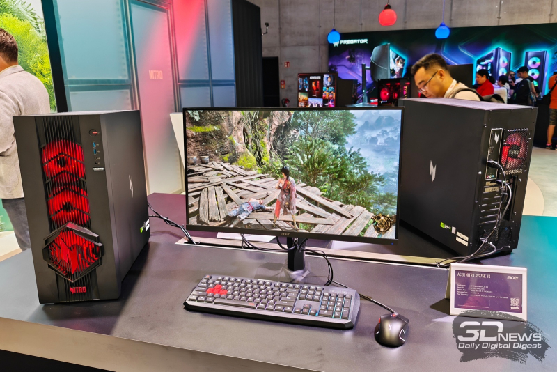 Репортаж со стенда Acer на выставке IFA 2025: геймерские компьютеры и мониторы, самый лёгкий 16" ноутбук и другие новинки