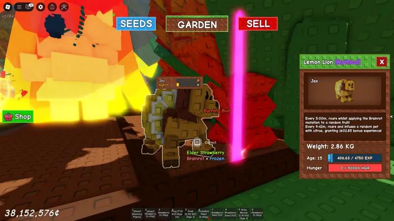 Лимонный лев в Grow a Garden (Вырасти Сад): что делает и как получить