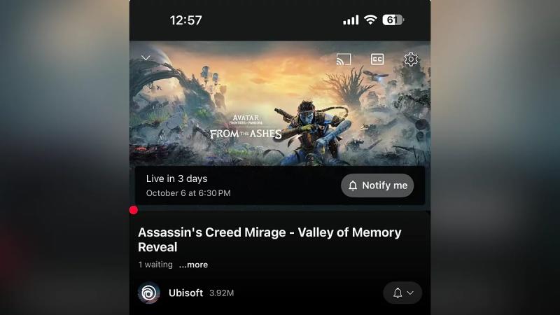 Первый тизер бесплатного DLC Assassin's Creed Mirage — дополнение покажут 6 октября