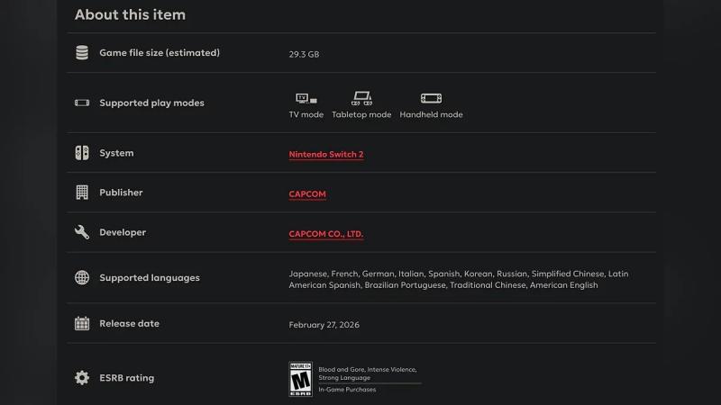 Раскрыта стоимость Resident Evil Requiem — русская локализация на месте