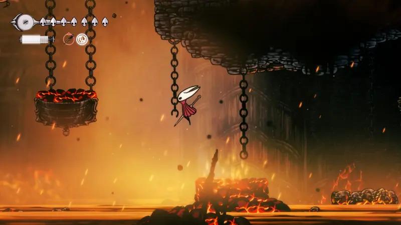 Цепкая нить в Hollow Knight Silksong: как цепляться за кольца