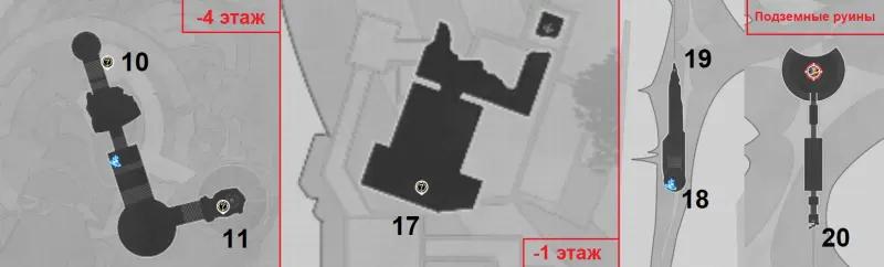 Нимфы созидания в Руинах времени Берега погребенных воспоминаний в Honkai Star Rail: где найти