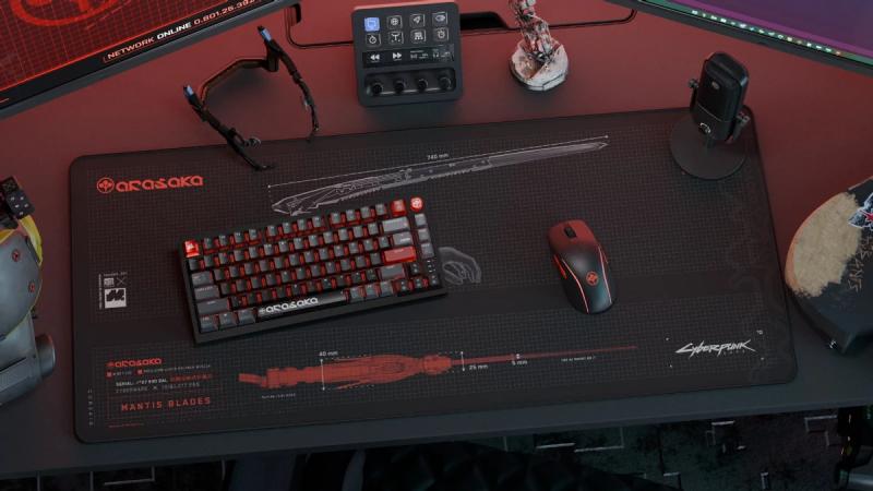 Corsair представила набор PC-периферии Arasaka: клавиатура , мышь и коврик в честь пятилетия Cyberpunk 2077
