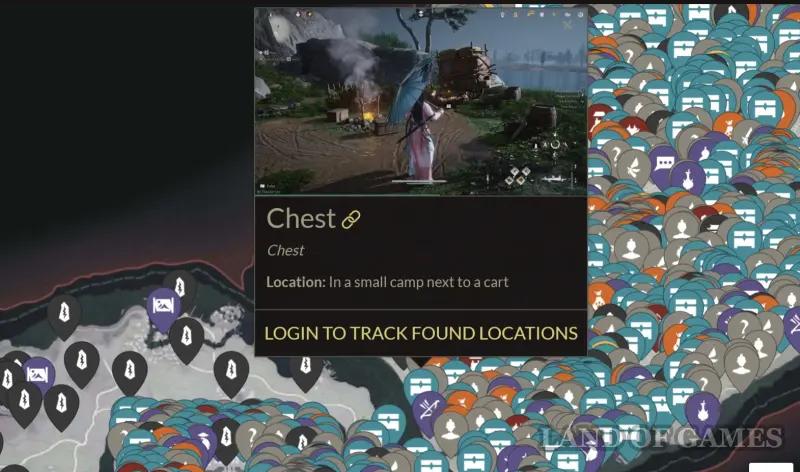 Интерактивная карта Where Winds Meet: сундуки и сокровища