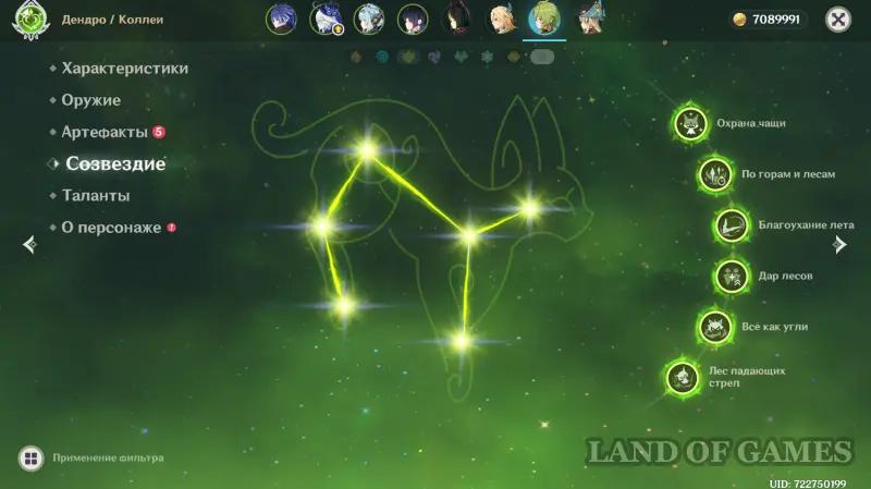 Созвездия персонажей в Genshin Impact: что дают и как получить консты