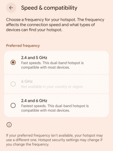 В Android появится точка доступа Wi-Fi с поддержкой комбинированных частот 2,4 ГГц + 6 ГГц